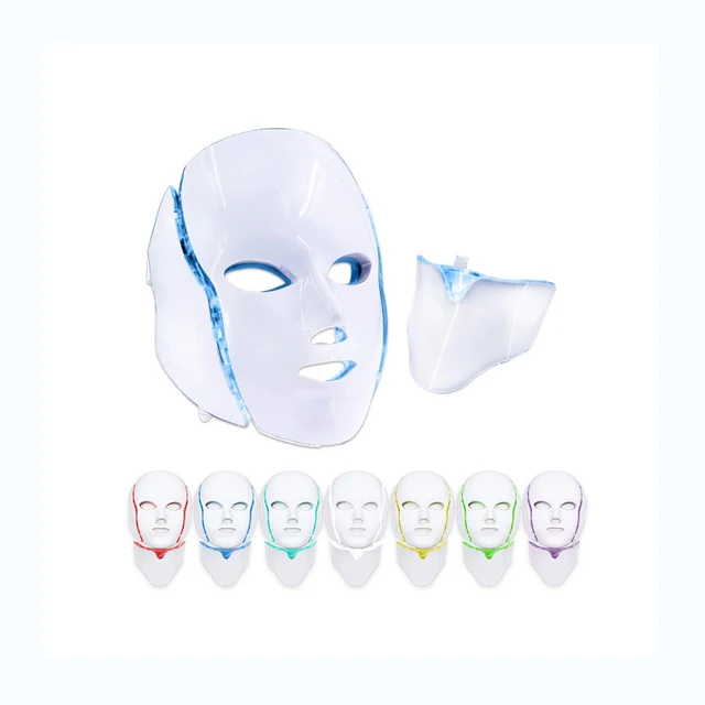 mask use led facial mask photon light therapy 7 colors ems micro current slimming facial lift mask machine