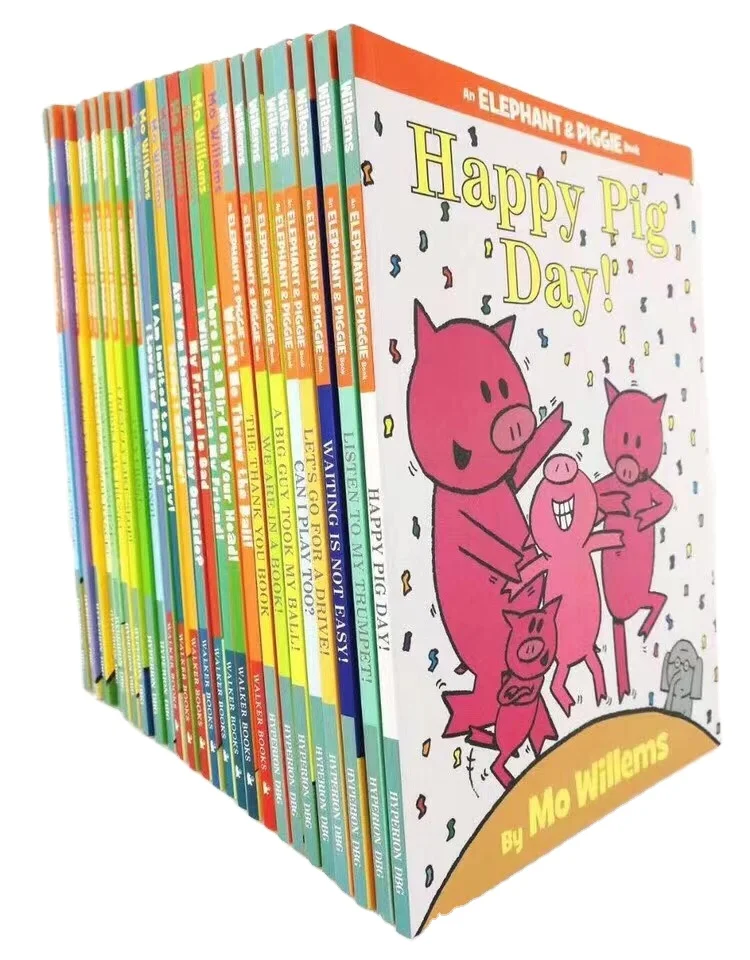 25 полных английских детских книжек с картинками коллекция слонов и свиньи серии