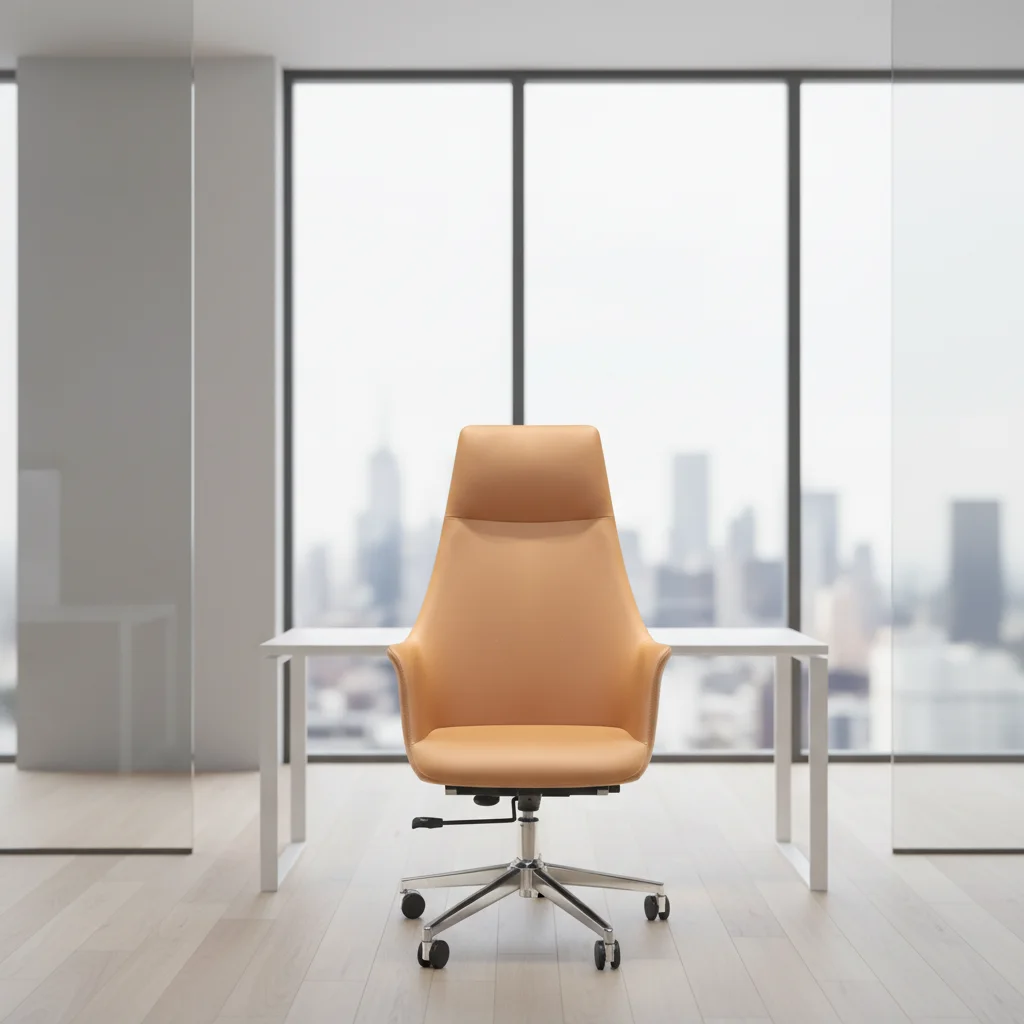 Modern Ergonomic Breathable Leather High Back Adjustable Executive Office Chair 2