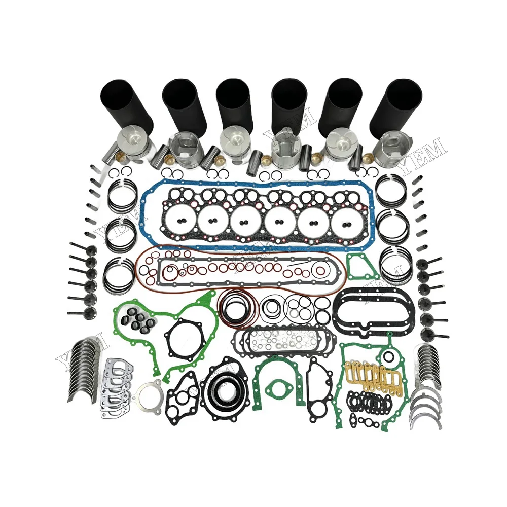 H06C Overhaul Kit With Valves Engine Repair Kit for Hino Genuine Engine Parts 6
