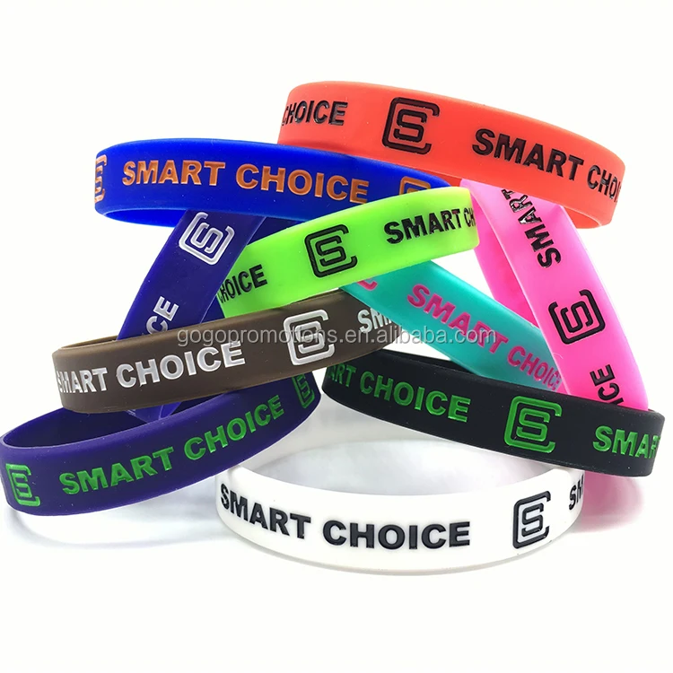 Imprint Oem Silicone Wristband Silicone Wrist Band Embossed Silicone