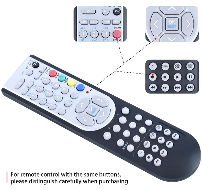 New RC1900 RC-1900 Replaced Remote Control Compatible with Oki TV 16 19 22 24 26 32 37 40 46 V19 L C19 22