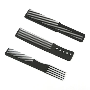 Beauty Professional Barber Fine Hair Cutting Hairdressing Styling Carbon Comb Kit