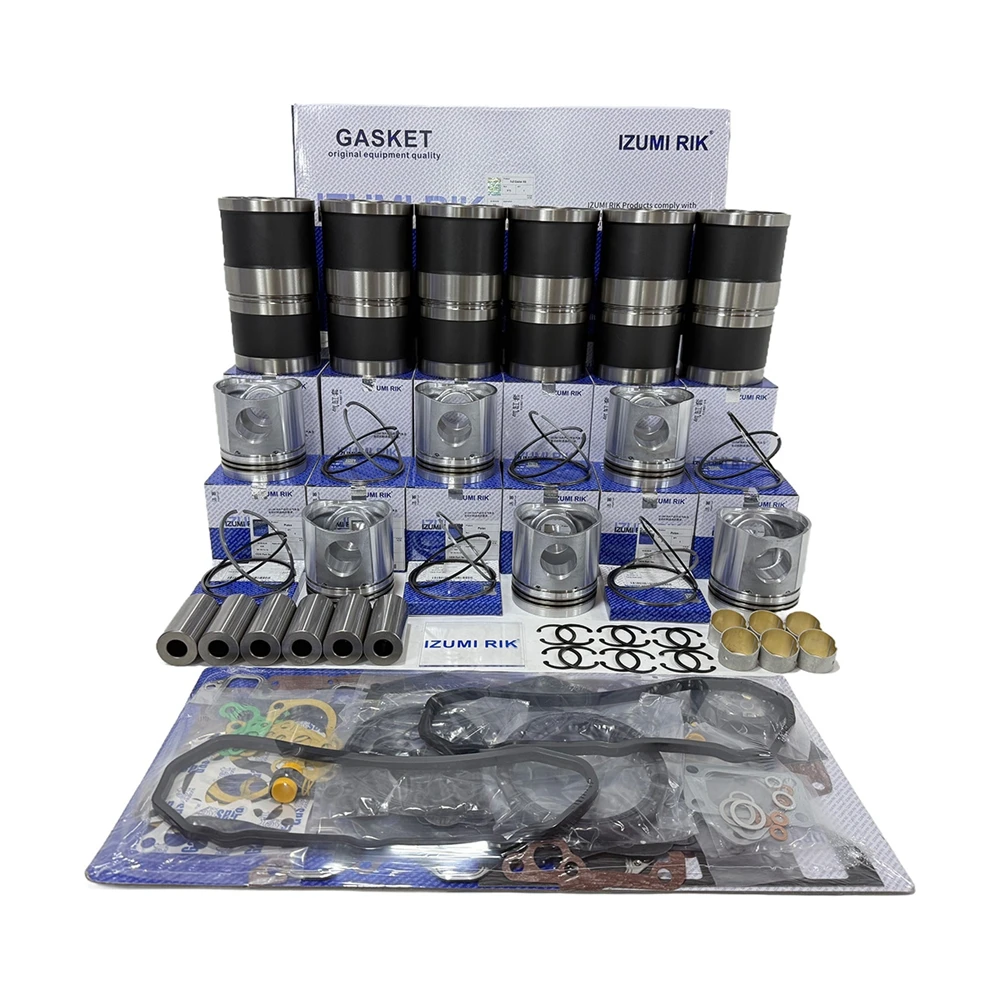 IZUMI RIK S6A, S6A2, S6A3, S6B, S6B2, S6B3 Kit di revisione motore con kit guarnizioni per Mitsubishi