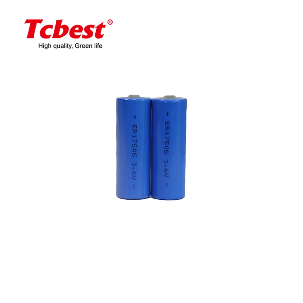 Tcbest ER17505 Li-SOCL2 3200mAh Lithium Thionyl Chloride Battery 3.6V