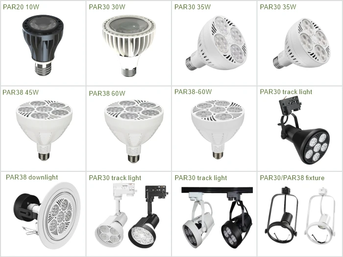 US Standard 45W 60W cETL LED PAR38 Lamp Dimmable Aluminium Lamp with E27 Base Cob Install Style Downlight Spotlight Spot Light