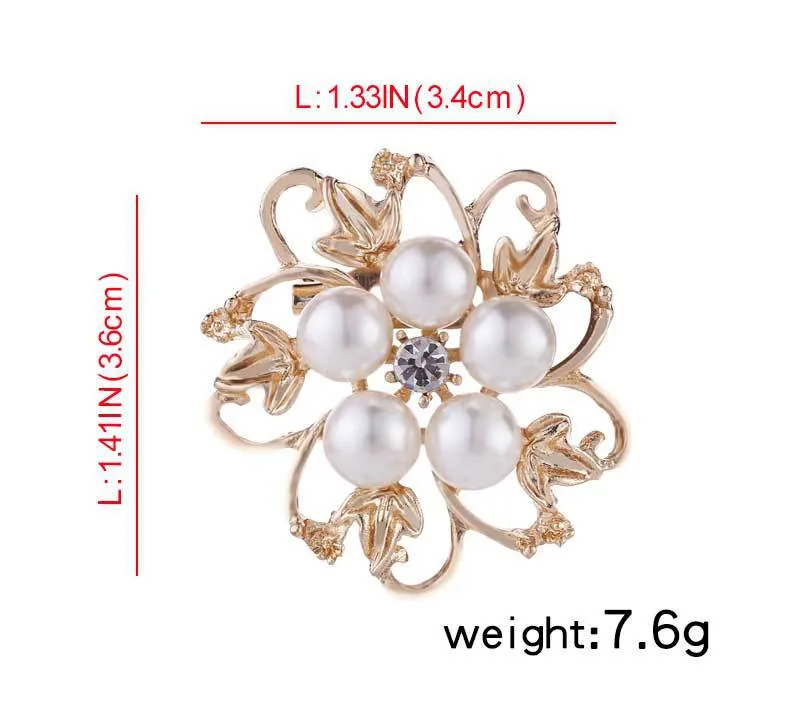 Spilla Grande A Forma Di Girasole In Cristallo E Strass YOQUCOL - Elegante Accessorio Donna - 2