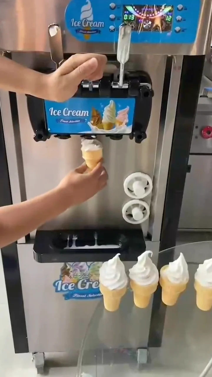 Commercial Electric Automatic Frozen Fruit Soft Serve Manual Ice Cream