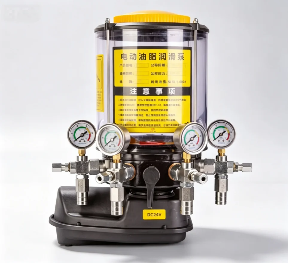 TEBAK Electric Grease Pump 24V 220V 380V Fully Automatic Butter Lubrication Pump for Construction Machinery Auto Refueling Pump