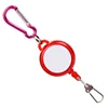 Transparent red roll leather ruler is easy to pull