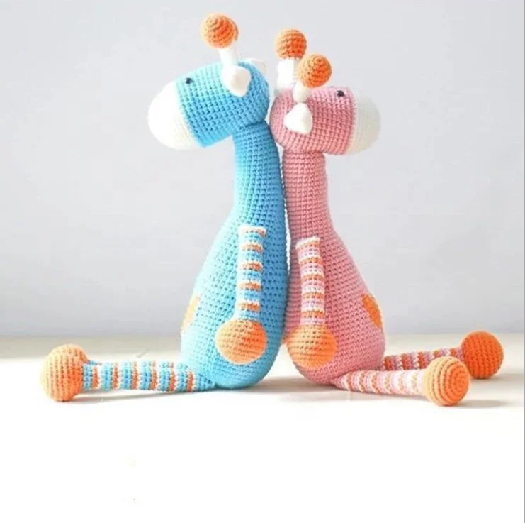 2021 ручной работы; Китайское производство амигуруми жирафа животных «кроше мягкая