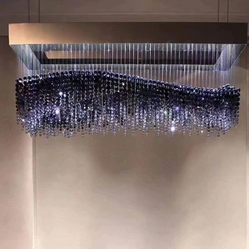 Contemporary large motif home fancy pendant lamp glass recessed 3d design luxury ceiling lighting
