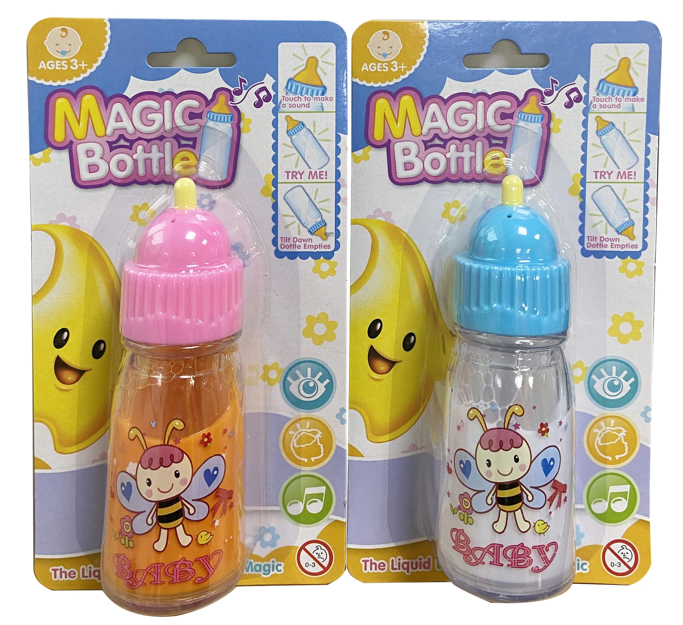 Disappearing Talking Magic Bottles with Squeaking Tips Baby Doll Bottles  Baby Doll Pacifier Baby Doll Accessories Set