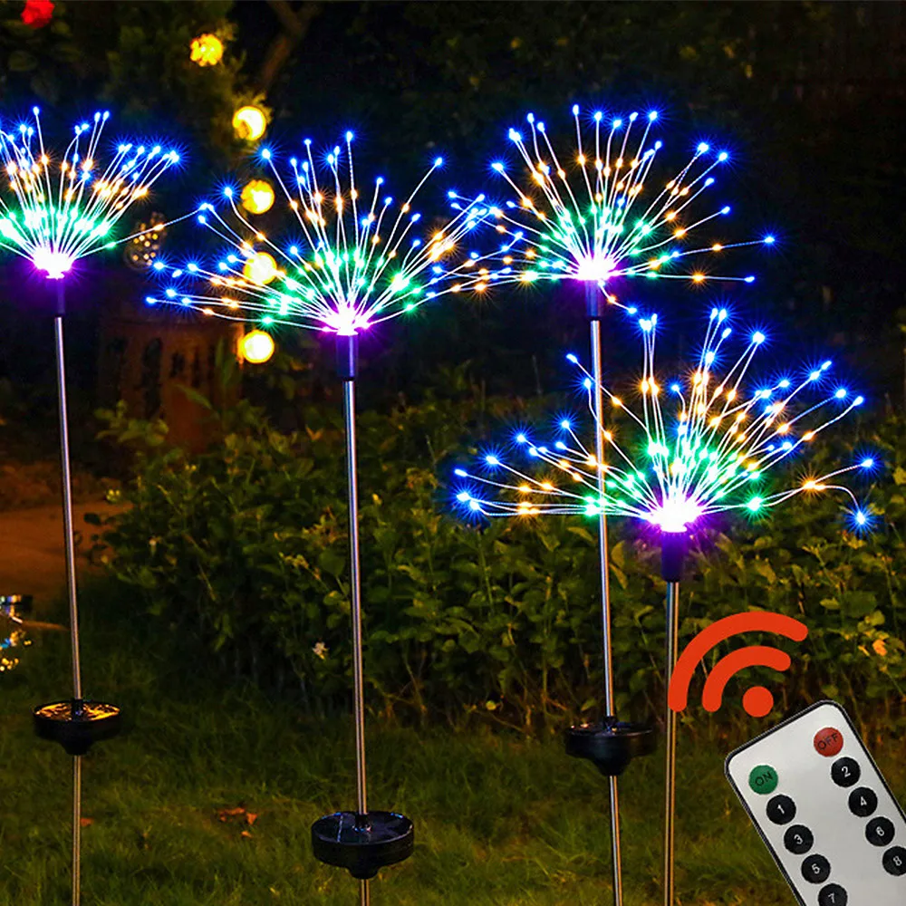 200led Waterproof Exploding Star Firework Lamp Christmas Fairy Lights ...