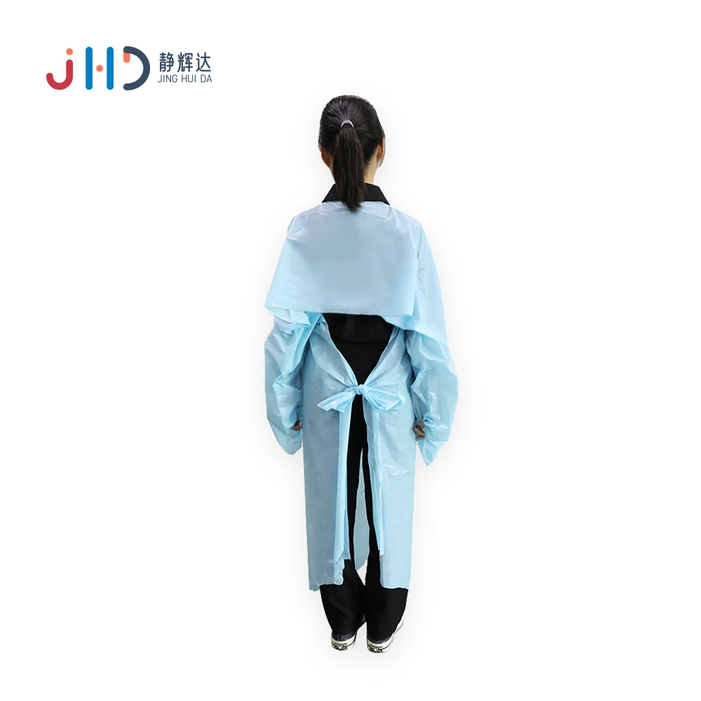 China Best Sale High Performance CPE PE Isolation Disposable Gown