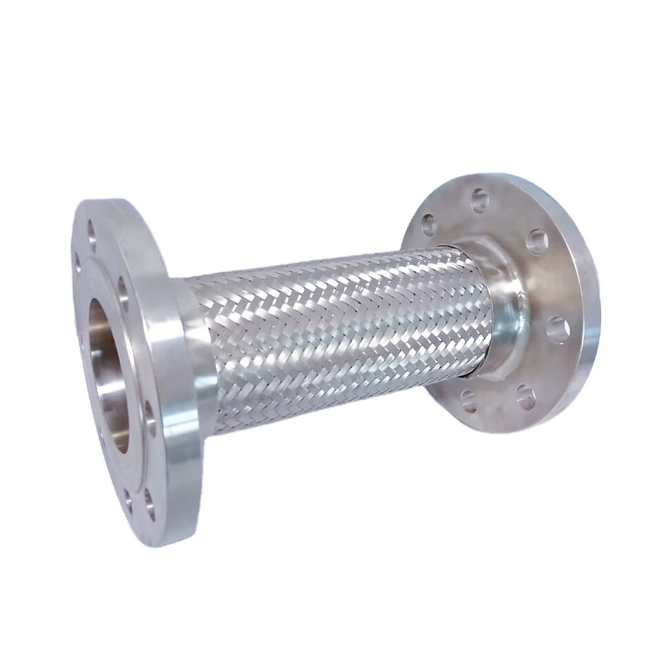 Jiufu Flange Connection Stainless Steel Flexible Metallic Hose Metal Flange Braided Hose Metal Braided Washing Machine Hose