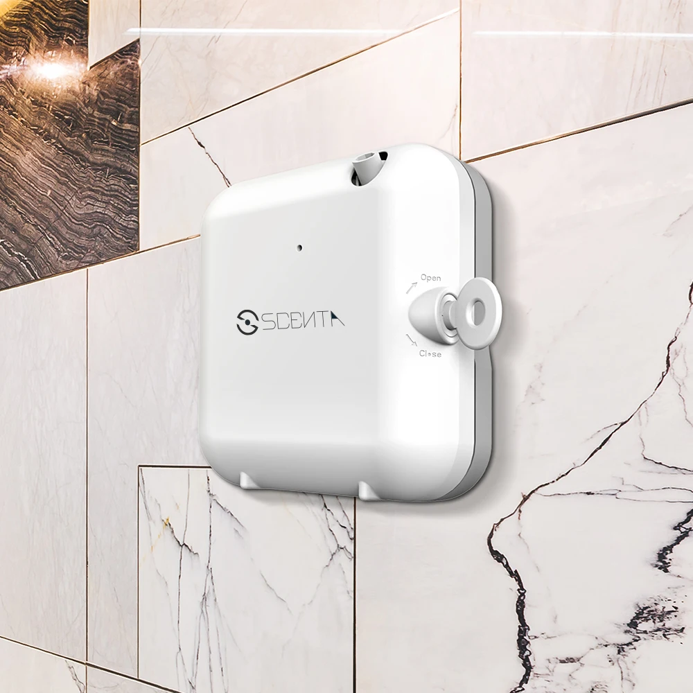 SCENTA Battery Powered Aroma Diffuser Machine,Wall Mounted Nebulizer Essential Oil Diffuser