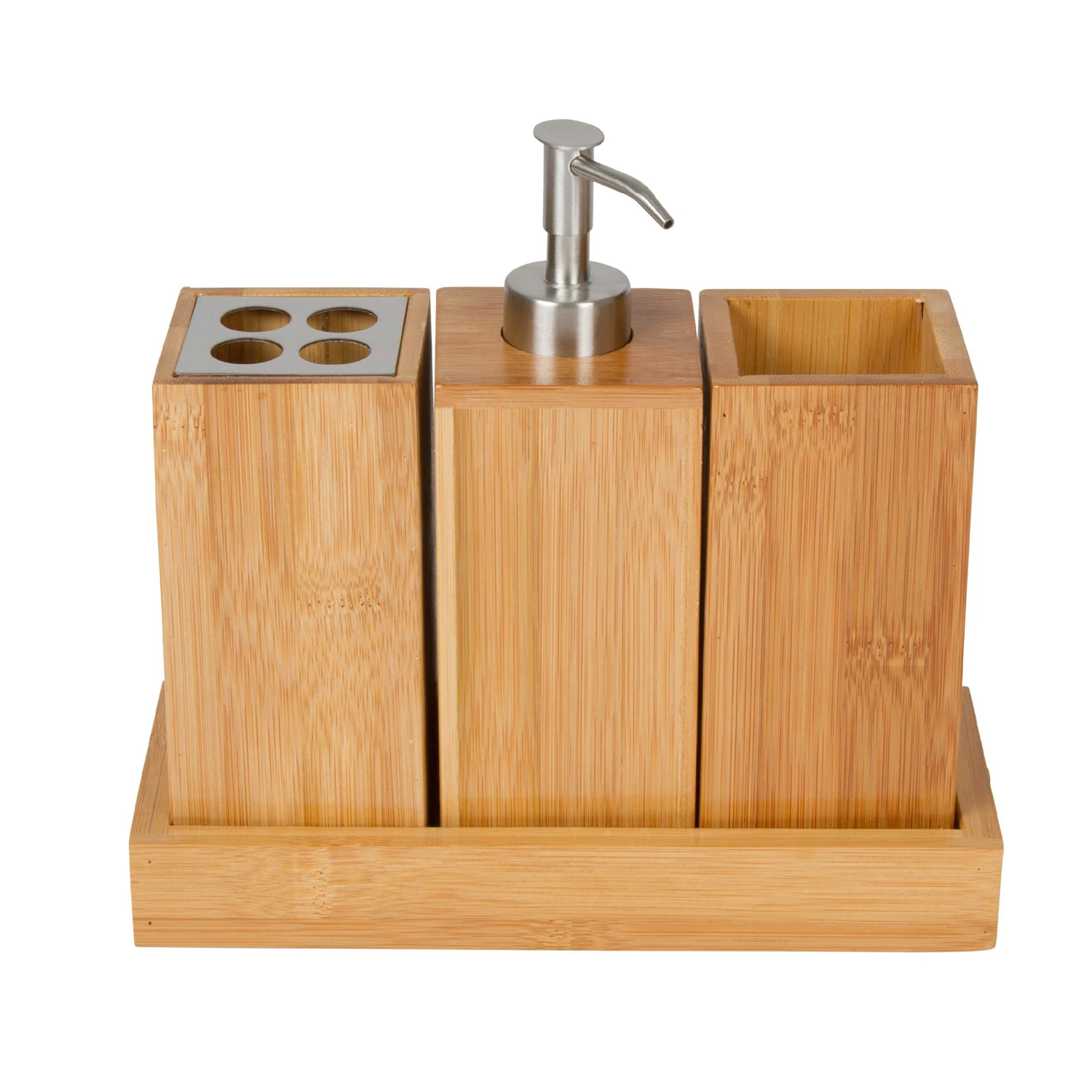 Bathroom 3-Piece Bathroom Accessory Set Lotion Dispenser, Toothbrush Holder, Tumbler
