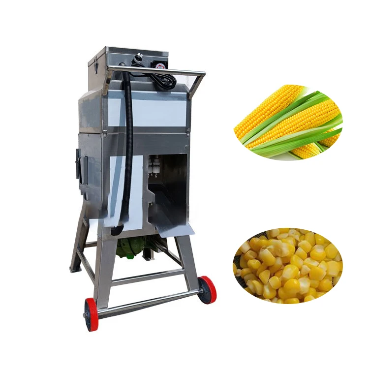 Commercial Automatic Sweet Corn Seed Cutter Machine Engine Core Component Corn Cob Kernel Remover