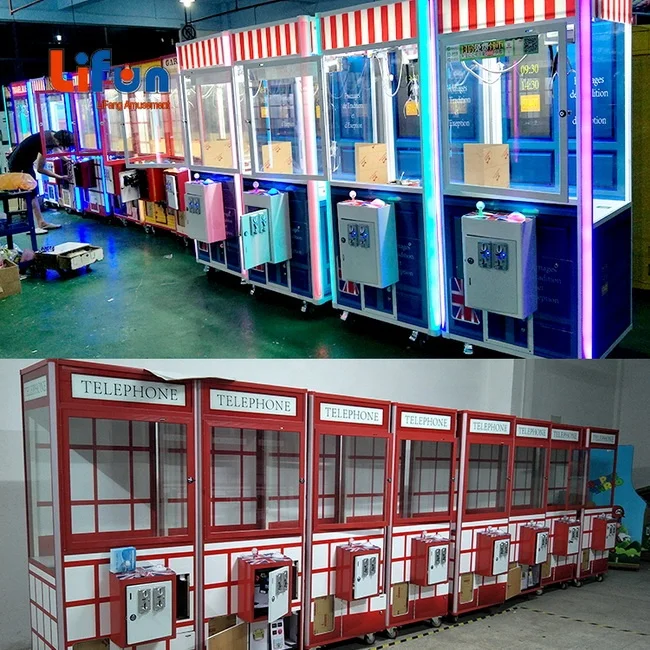 Factory Cheap Coin Operated Doll Claw Game Machine Cheap Toy Crane Claw Arcade Game Machine with Bill Acceptor