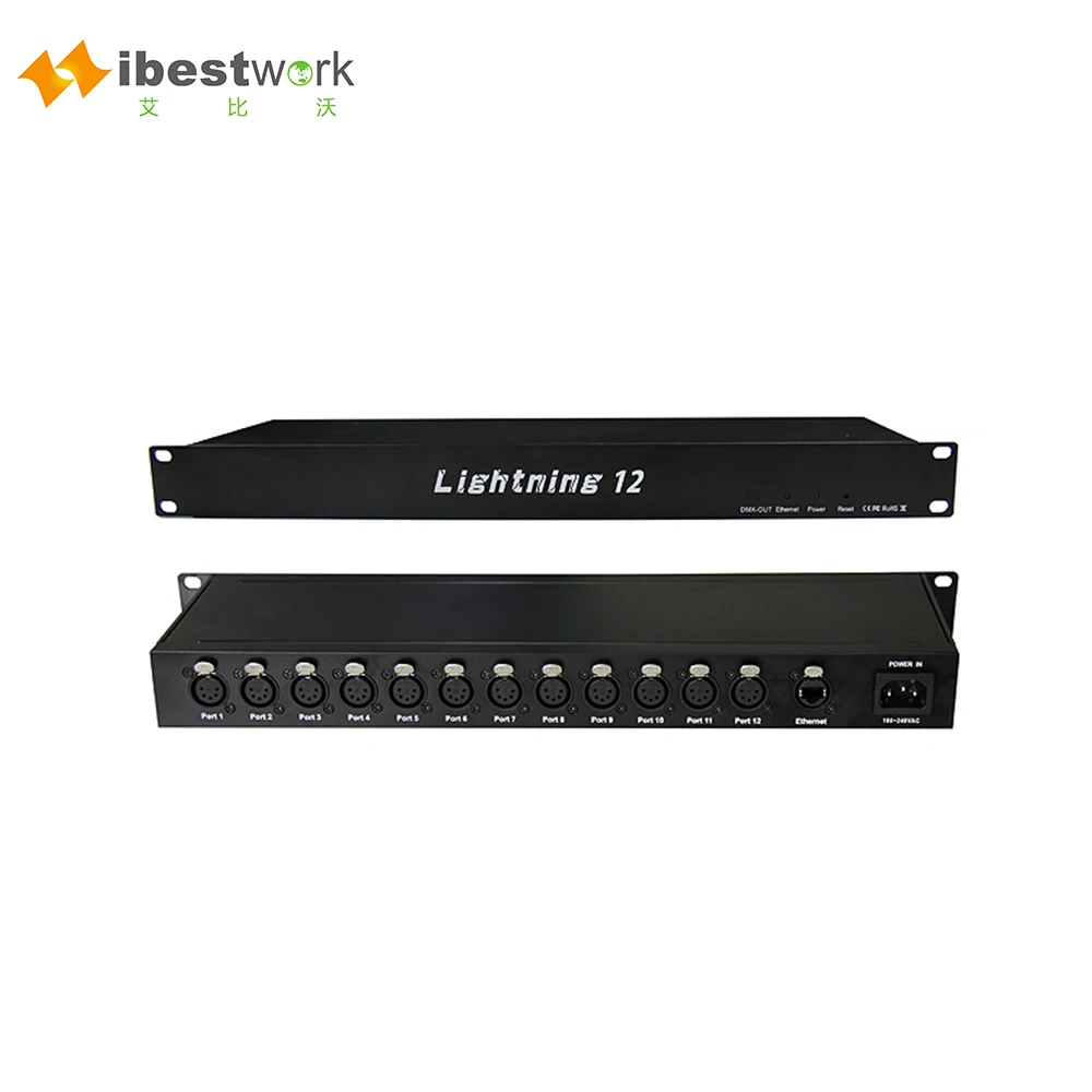 Ibestwork Manual DMX512 12-30 Port RGB LED Light Controller for Night Clubs Stage Events & Parties with Artnet Support
