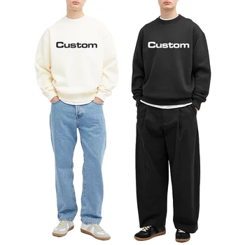 Custom High Luxury Men'S Sweatshirt Fit Mock Neck Cotton Oversize Crewneck Streetwear Men'S Hoodies & Sweatshirts