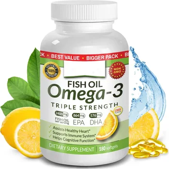 OEM Promotes Heart Health Cognitive Function Immune System Assists Joint Support Omega-3 Fish Oil Softgels Capsules with EPA DHA
