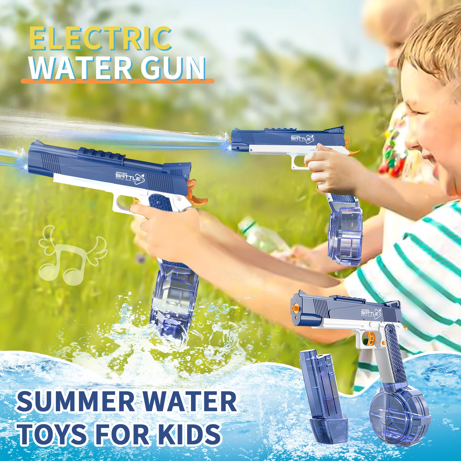 M1911 Electric Water Gun Fun And Safe Toy Guns For Children For Summer