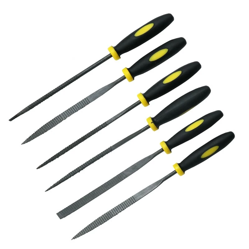 Set Di 6 Mini Lime Per Legno - File Ago E Raschietto - Kit Fai Da Te Per Intaglio E Lavorazione - Foto 2