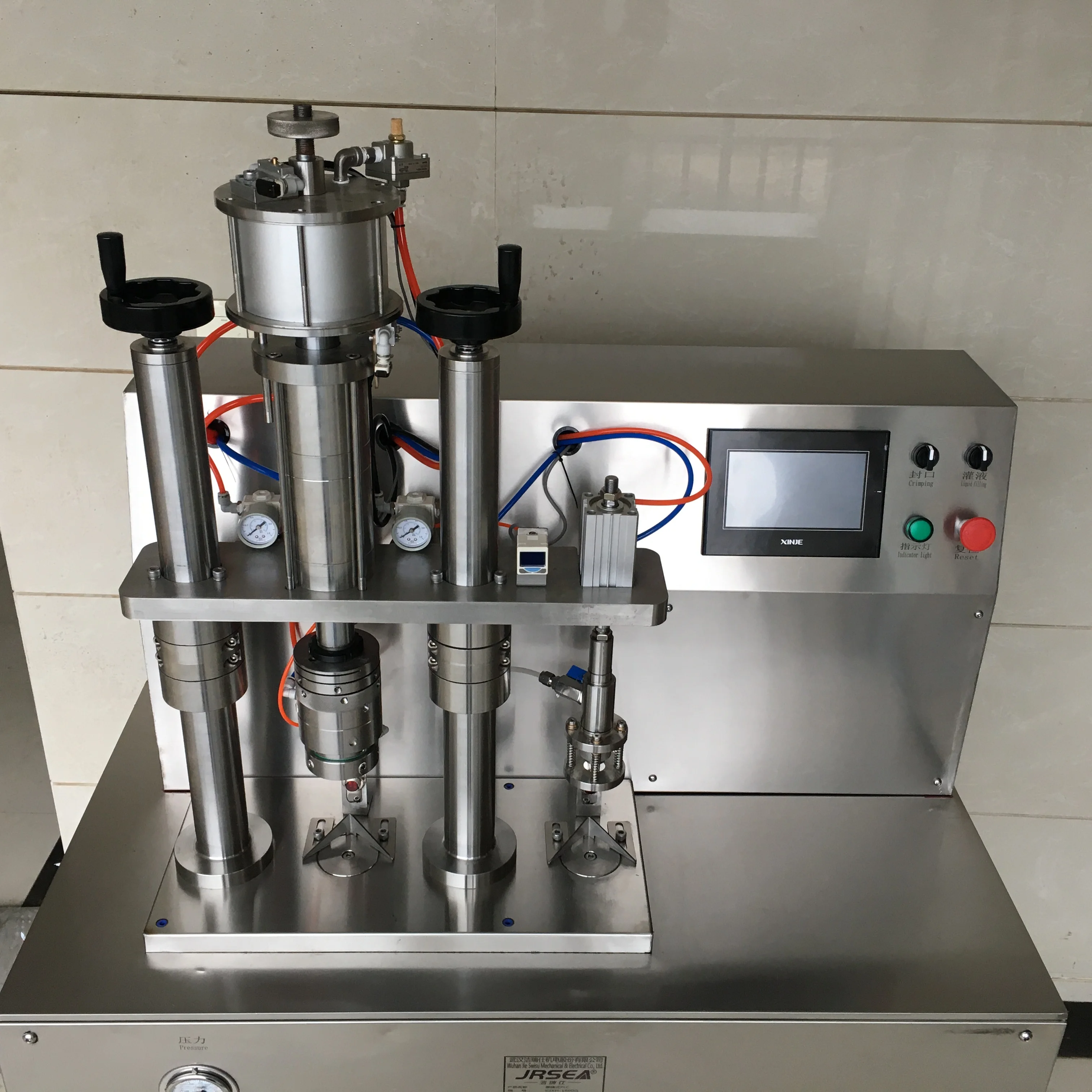 
Полуавтоматический мешок на клапане bov, аэрозольная разливочная машина для косметики 