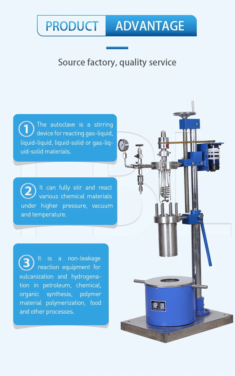 China Good Price Small Scale Lab Chemical High Pressure Reactor