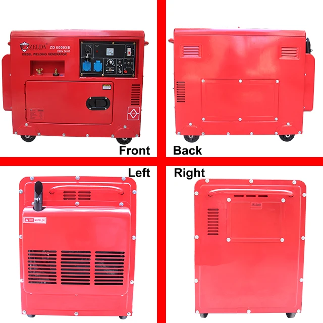 Electric Start 5kw Silent Diesel Generator Welding Machine Buy Diesel