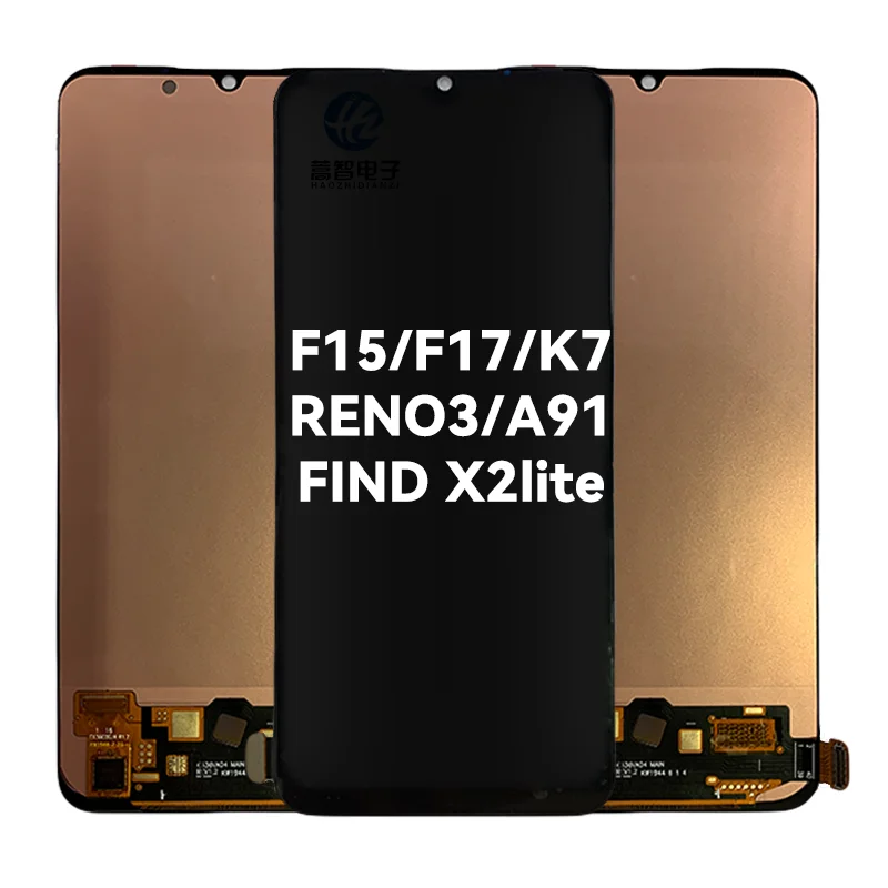 For oppo OLED Phone Lcd Display K7 Reno3 A91 Find X2Lite for oppo F15 F17 Oled Display Front Glass Phone Oled Screen