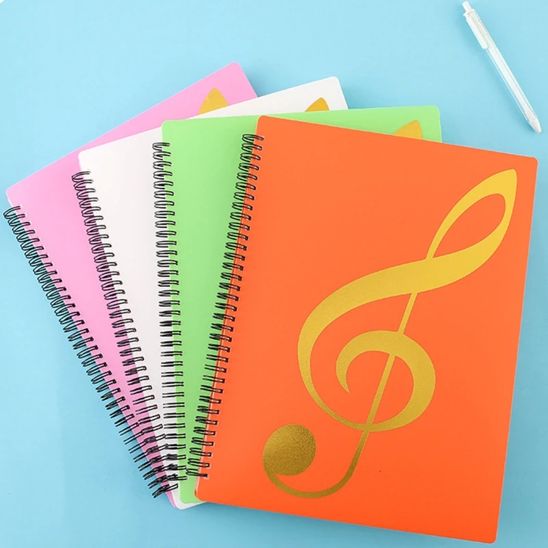 Writable A4 Music Binder Sheet Music Folder Spiralbound File Document