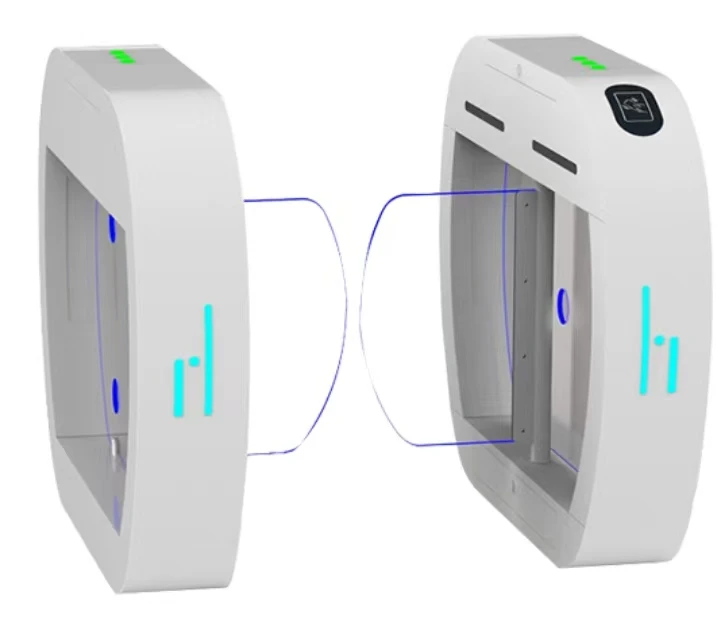 OEM IC/ID Face Recognition Security Access Control Glass Flap Turnstile for Children's Playground, Kindergarten, School