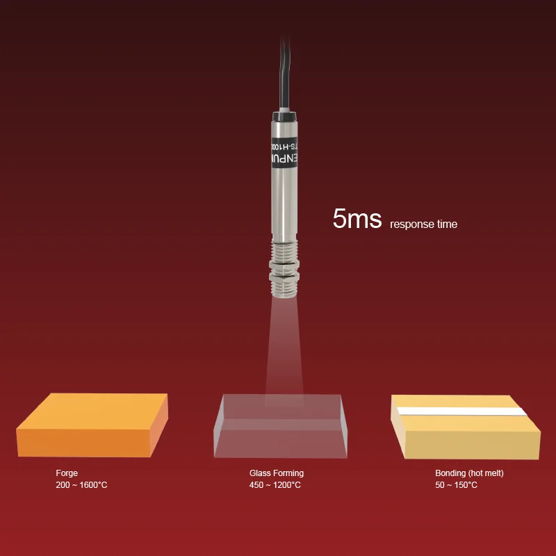 Senpum Industrial IR Temperature Sensor Non Contact infra red Sensor Replacing Ifm Keyence Near Infrared Temperature Sensor