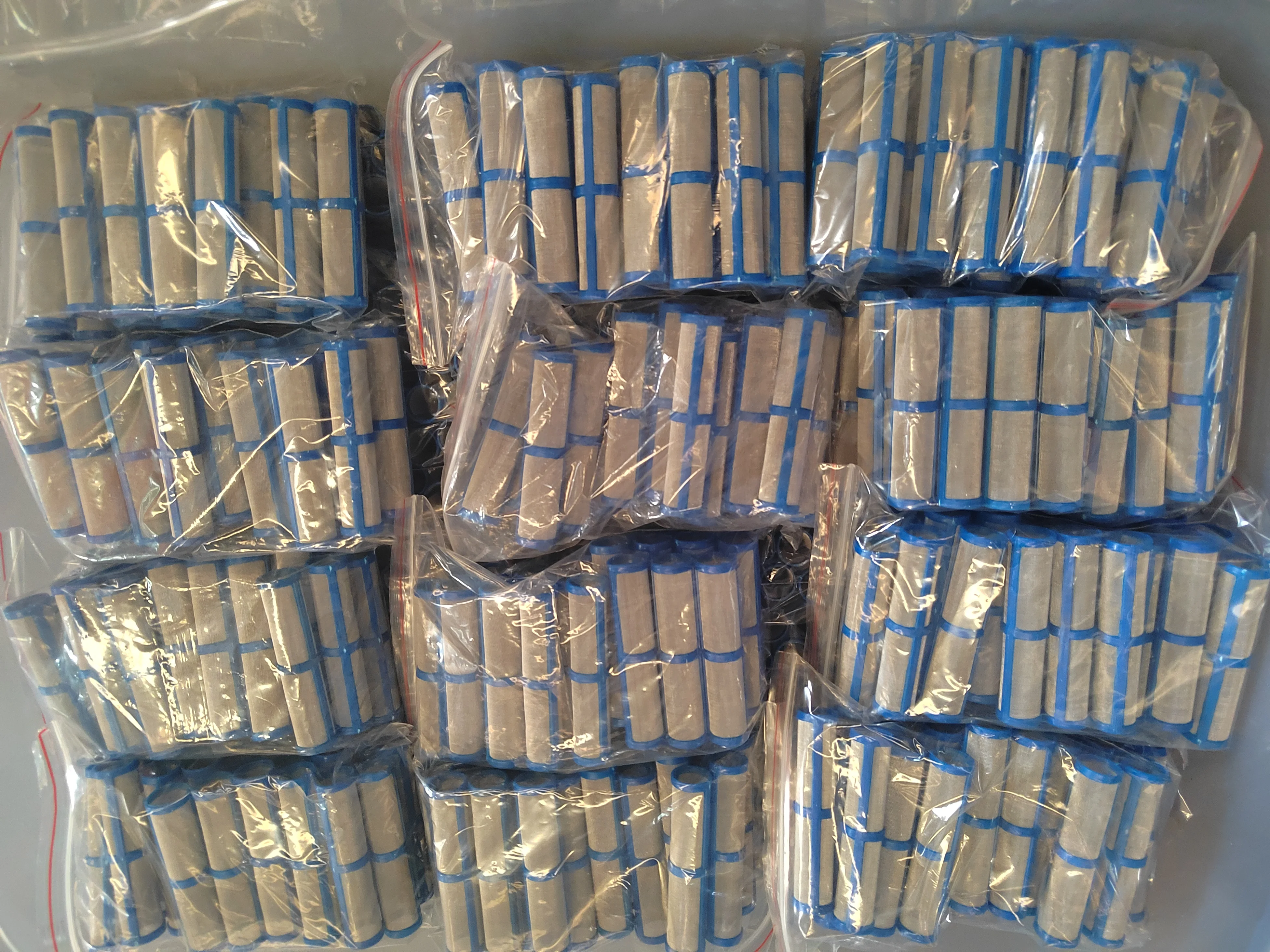 Plastic Mini Type Filters Airless Spray Pump Filters for Sale Factory 30 60 100 200 Mesh Length 91mm