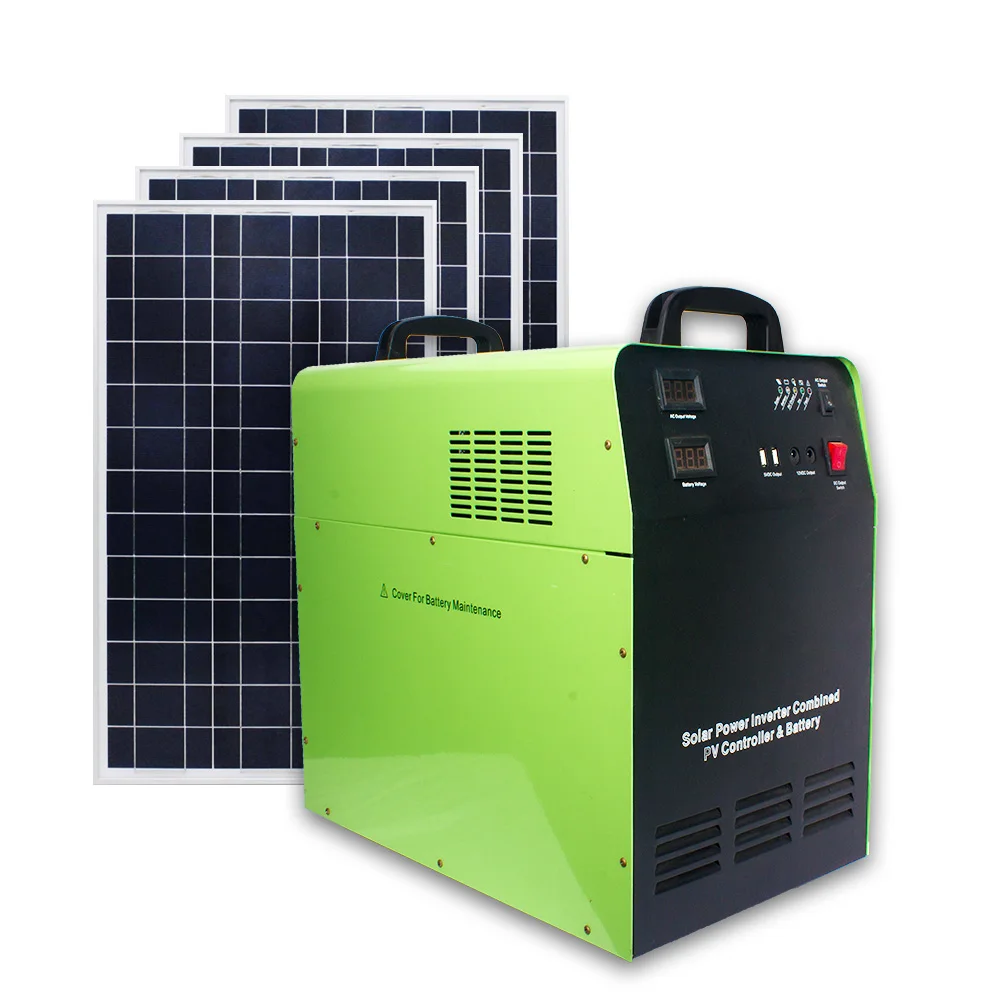 1000w 1kw 24v portable solar power off grid system