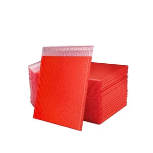 Wholesale Custom Red Poly Bubble Mailer Envelope Tear-Proof Self Seal Adhesive Strip Parcel Bag Padded Padded Bag