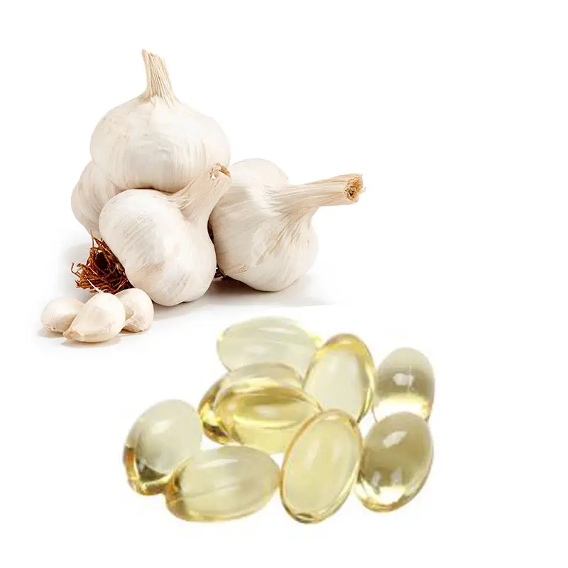 Best Selling Premium Garlic Oil Softgel Capsule Green Color Health Care