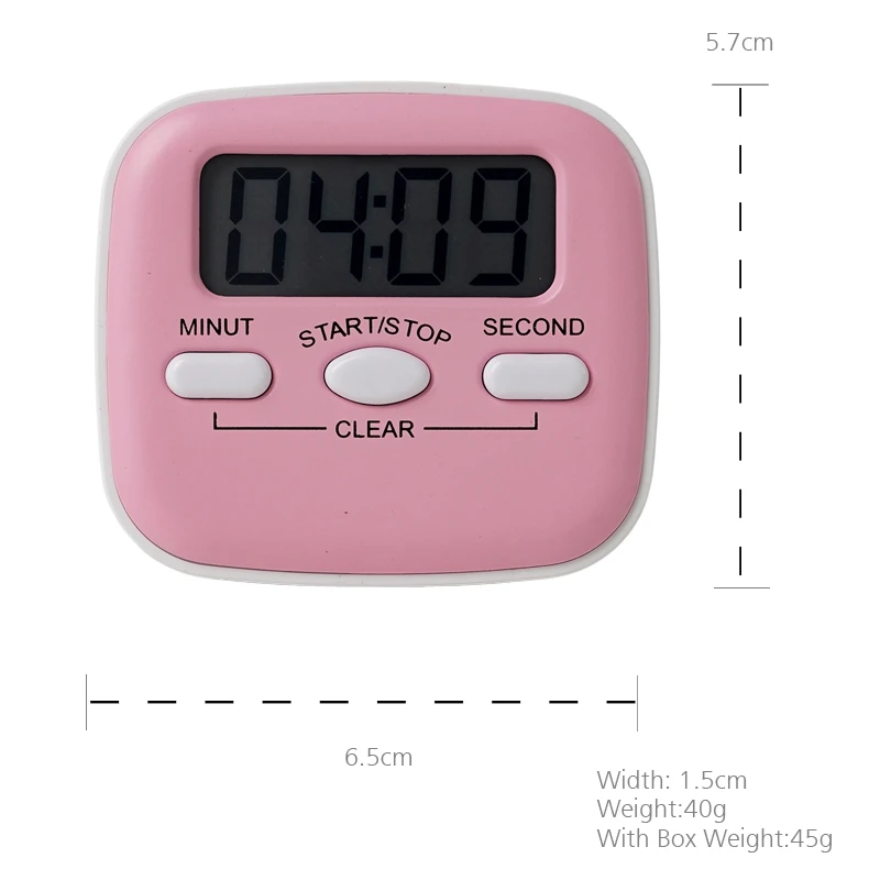 Wholesale Gift New Timer Laboratory Digital Kitchen Stopwatch Countup Countdown Alarm Magnetic Stand Cooking Timer