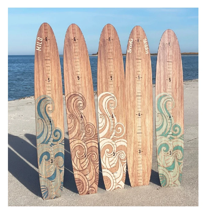 Longboard Height Chart Ocean Themed Nursery The Seaside Series Of