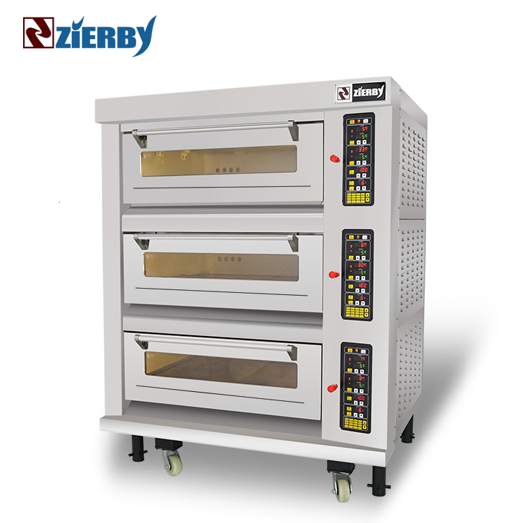 Духовая фабрика, гостиничное оборудование для выпечки с 3 отсеками, 6 лотками, коммерческое оборудование для выпечки, машины для выпечки, духовка для приготовления хлеба