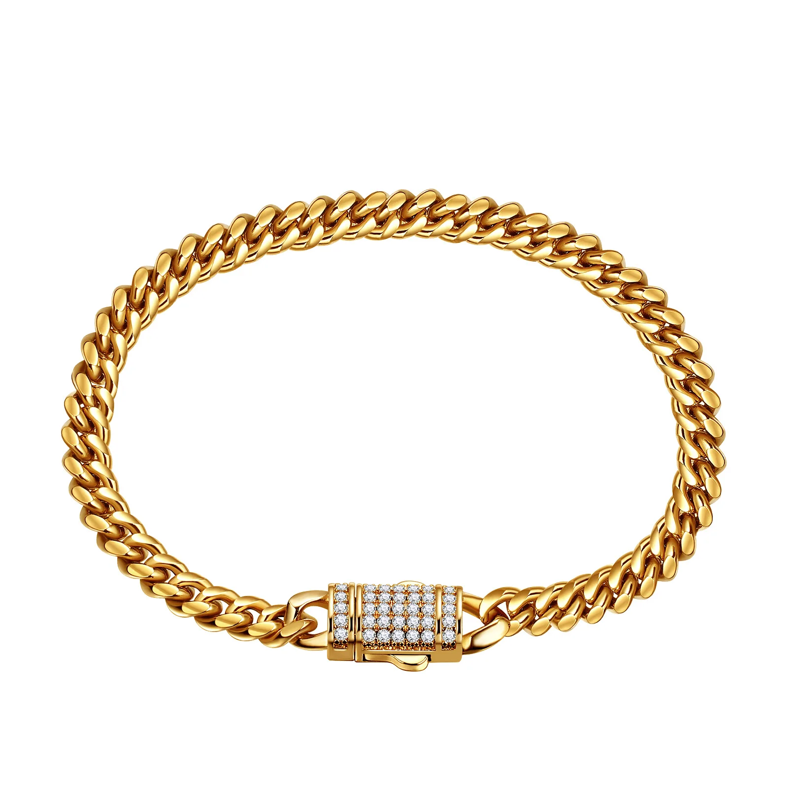 10mm】【60cm】【Miami かる Cuban Curb Link】 匿名配送