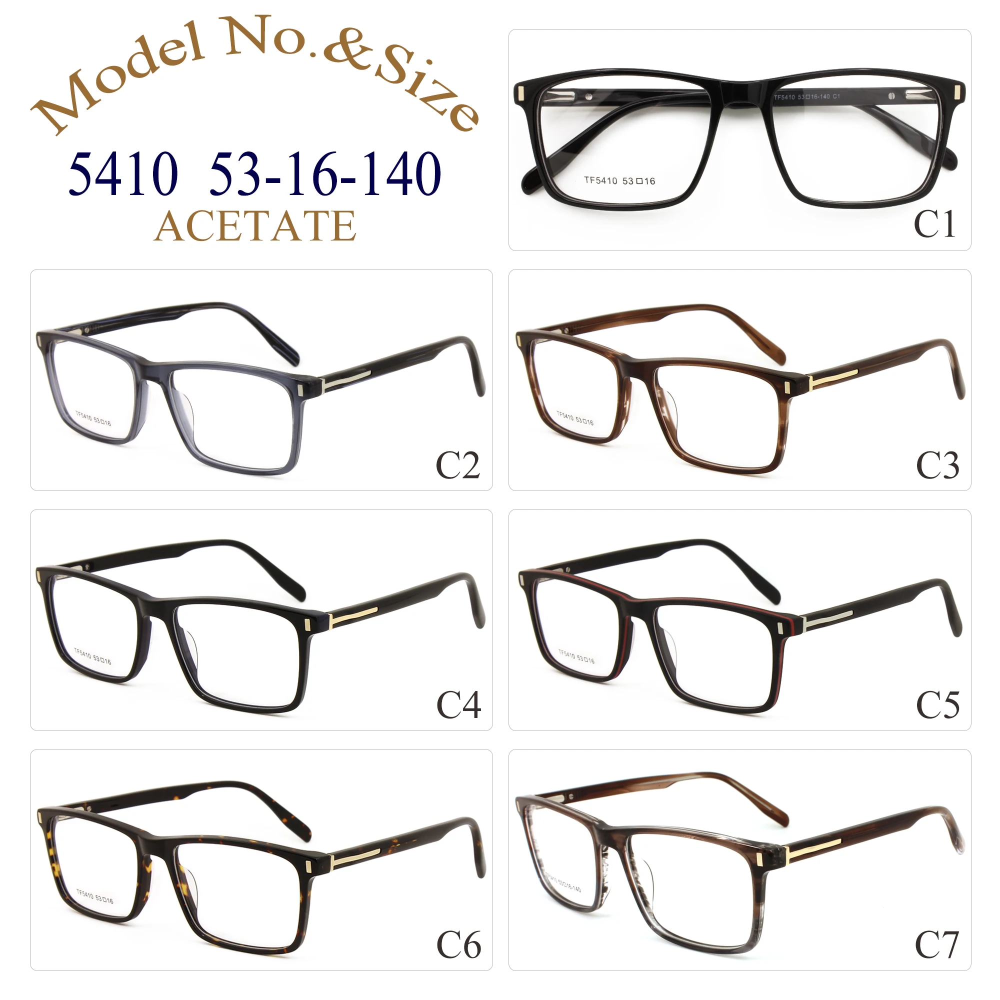 Sara Luxury Glasses Frame Men Optical Square Rim Eyeglasses Frame Male ...