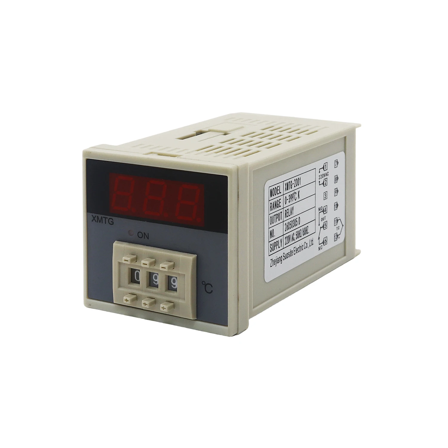 ODM/OEM Dial Code Digital Temperature Controller XMTG-2001/2002 K/E/PT100/CU50 Inputs Optional Industrial Thermostat for Oven