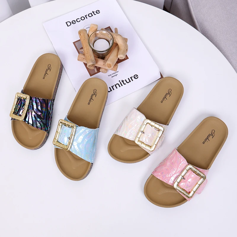 womens cork slides