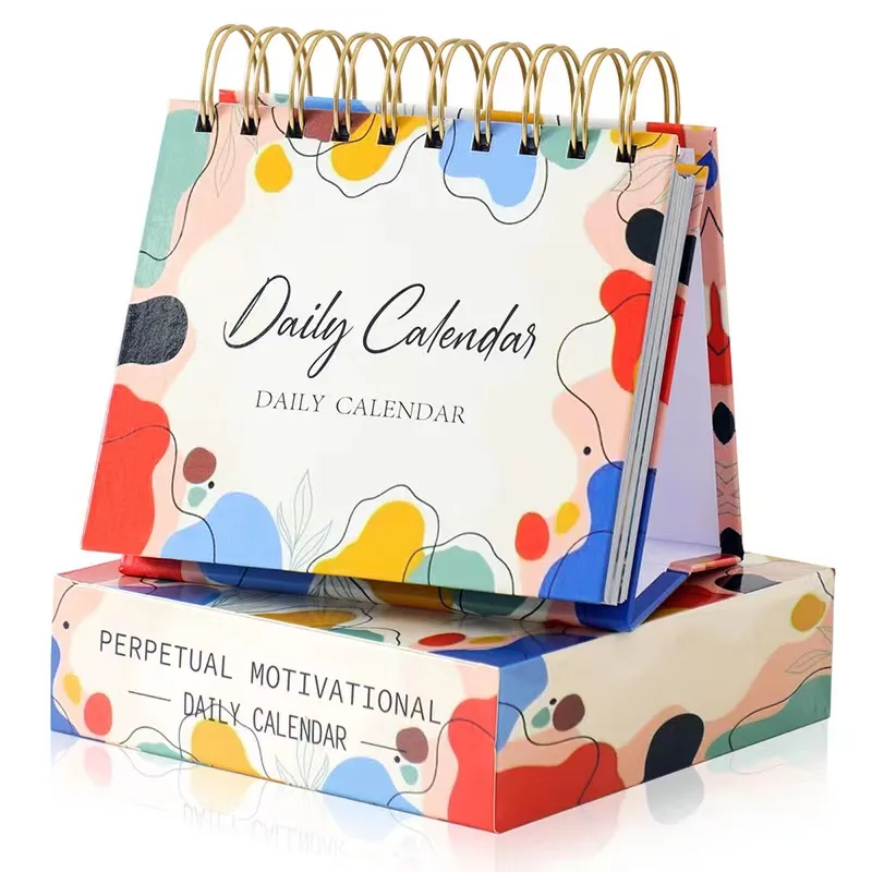 High Quality Customized A5 Flip Desk Calendar Inspirational Quotes 365 Days Perpetual Calendar