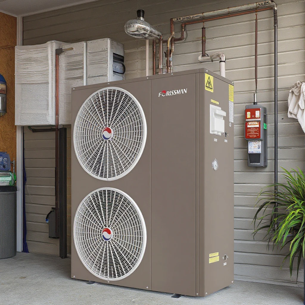 R32 воздушный тепловой насос для отопления дома охлаждающий низкотемпературный преобразователь постоянного тока с функцией горячей воды Электрический источник