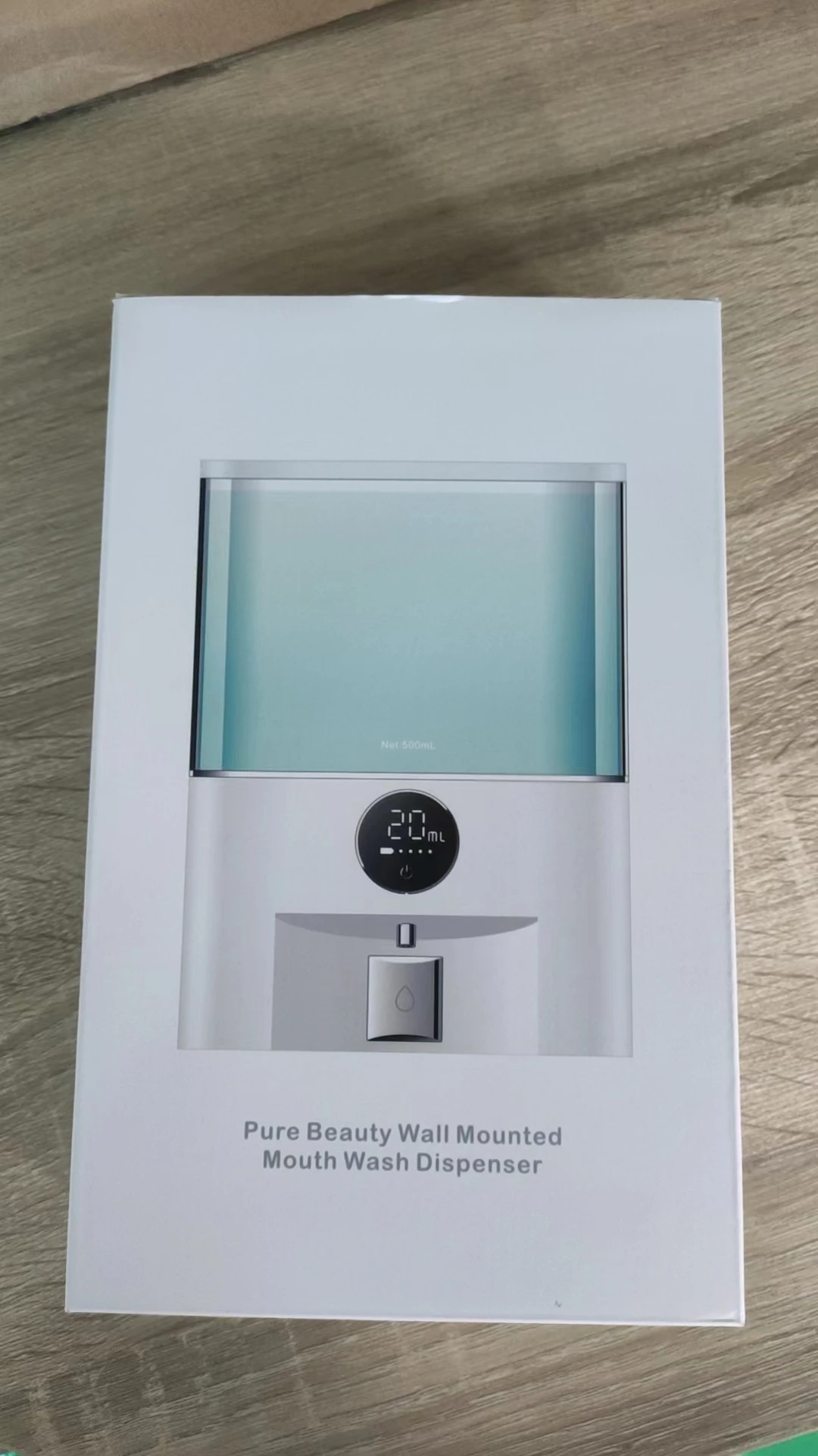 No Trace Back Glue Wall Mounted 500ml Large Capacity Mouthwash